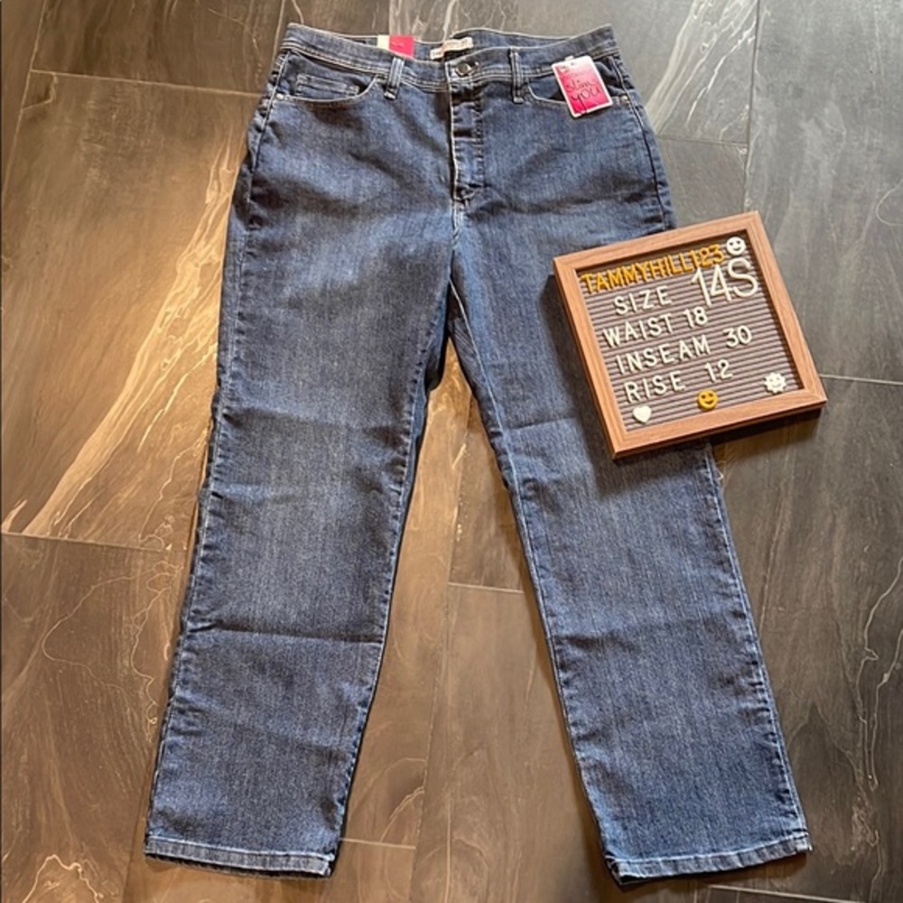 NWT Lee Size 14 Short Classic Fit Instantly Slims You Montego Wash Blue Jeans